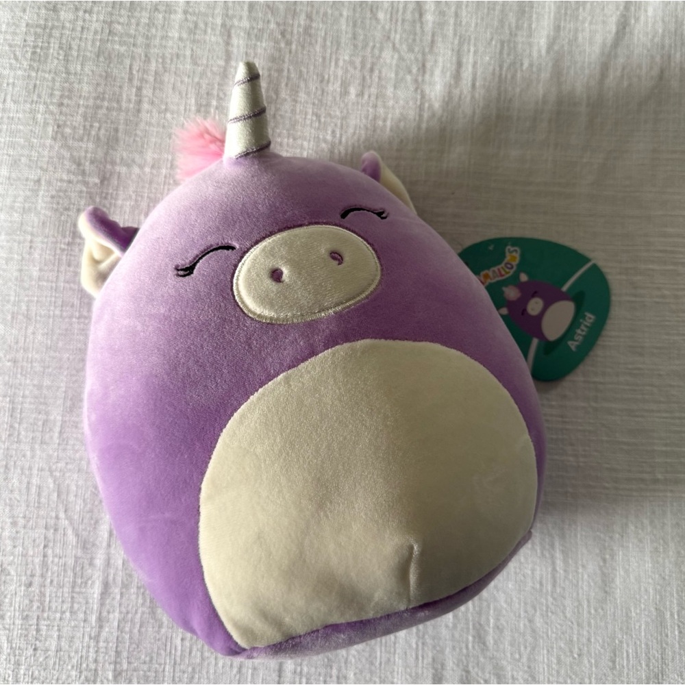 Squishmallows Astrid Unicorn Stuffed Plush 8" - NWT
